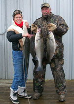 David & Dixie with their stripers from STR's Cast & Blast